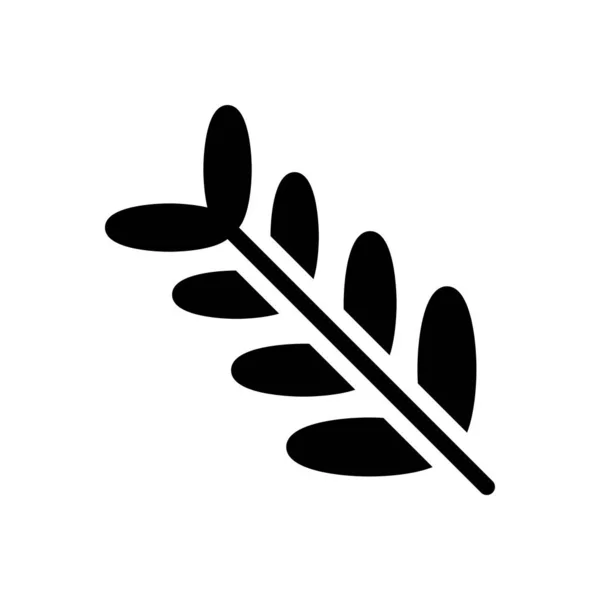 Leaf Vector Illustration Transparent Background Premium Quality Symbols Glyphs Icon — Stockvector