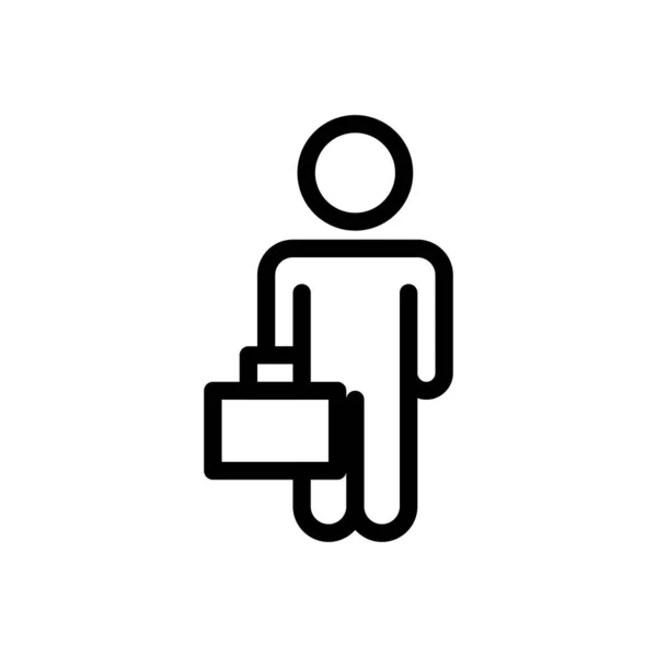 Employee Vector Illustration Transparent Background Premium Quality Symbols Thin Line — Image vectorielle