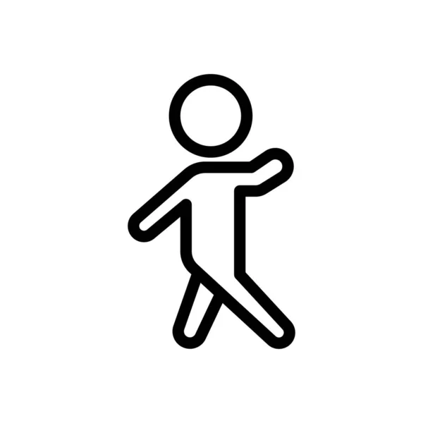 Walk Vektor Illustration Auf Transparentem Hintergrund Symbole Premium Qualität Thin — Stockvektor