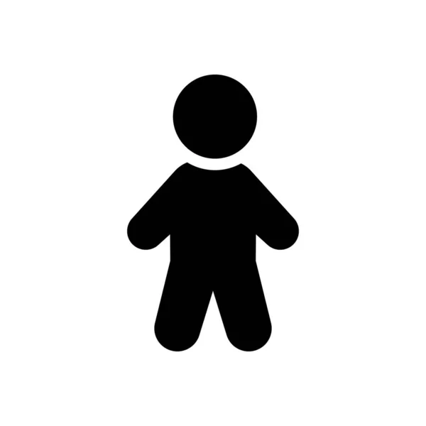 Baby Boy Vector Illustration Transparent Background Premium Quality Symbols Glyphs — 图库矢量图片