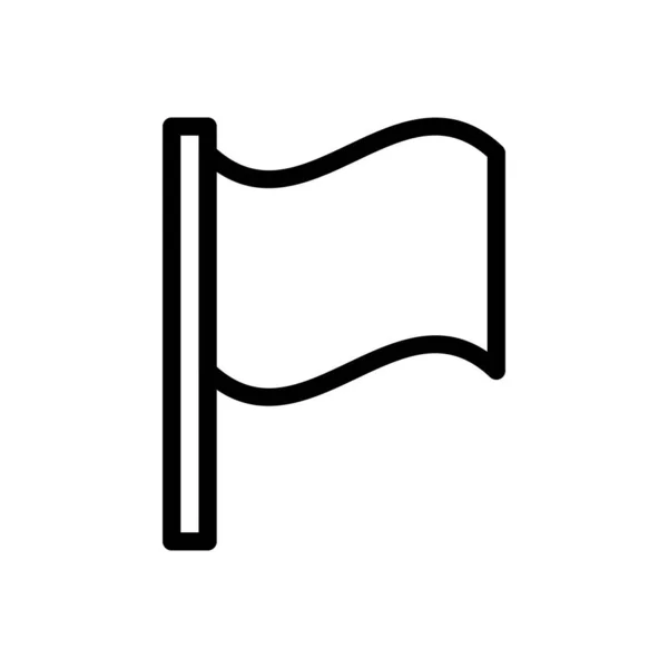 Flag Vector Illustration Transparent Background Premium Quality Symbols Thin Line — Stock Vector