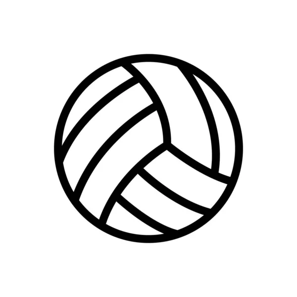 Volleyboll Vektor Illustration Transparent Bakgrund Premium Kvalitetssymboler Tunn Linje Ikon — Stock vektor
