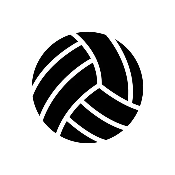 Volleybal Vector Illustratie Een Transparante Achtergrond Premium Kwaliteit Symbolen Glyphs — Stockvector