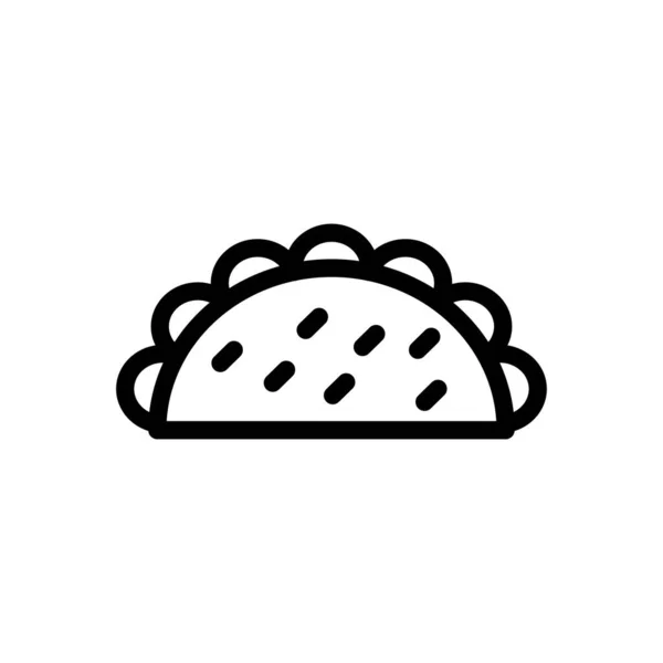 Shawarma Vector Illustration Transparent Background Premium Quality Symbols Thin Line — Stock vektor