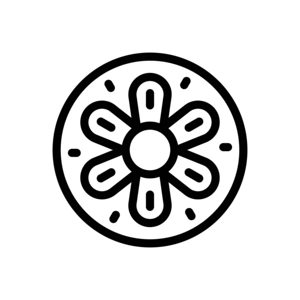 Donut Vektor Illustration Auf Einem Transparenten Hintergrund Premium Qualität Symbole — Stockvektor
