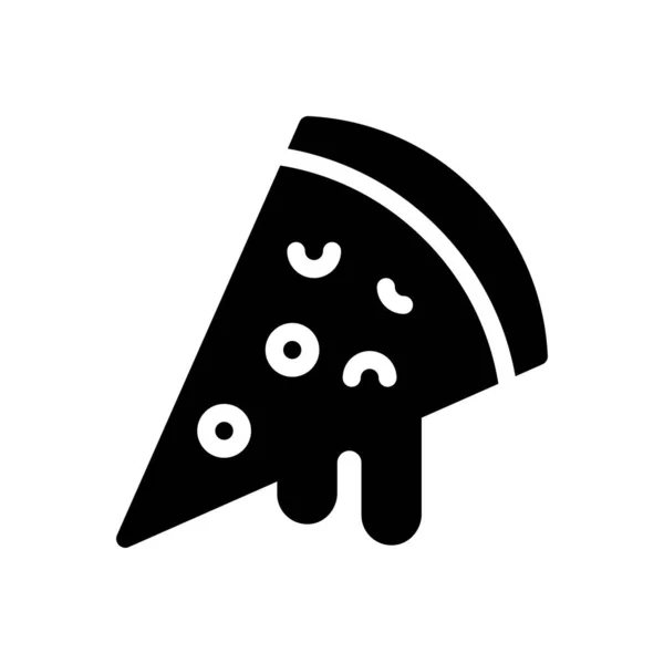 Pizza Vector Illustration Transparent Background Premium Quality Symbols Glyphs Icon — Stock Vector