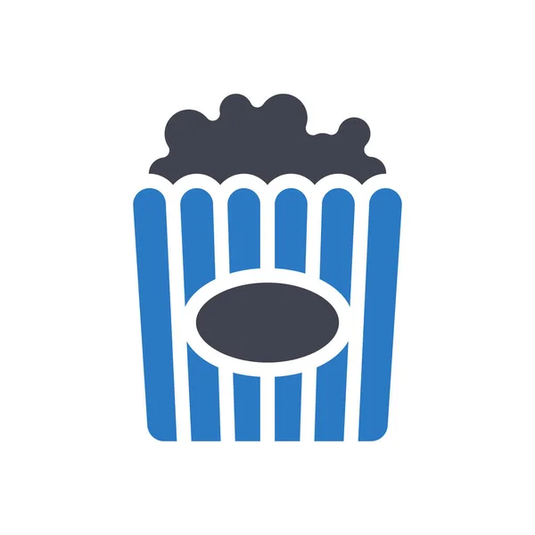 Popcorn Vector Illustration Transparent Background Premium Quality Symbols Glyphs Icon — Image vectorielle