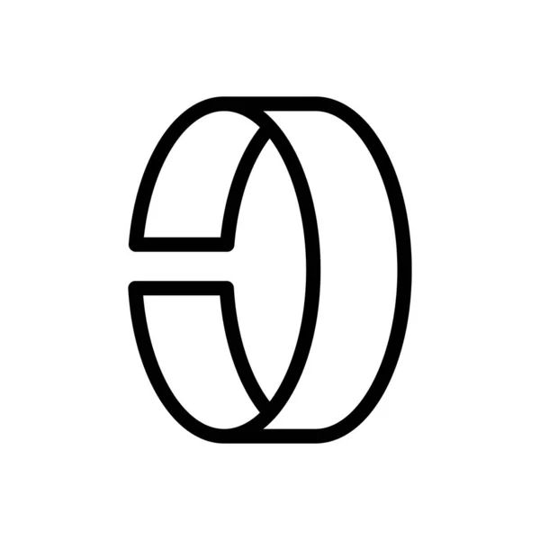 Браслет Векторні Ілюстрації Прозорому Фоні Символи Якості Премій Піктограма Тонкої — стоковий вектор