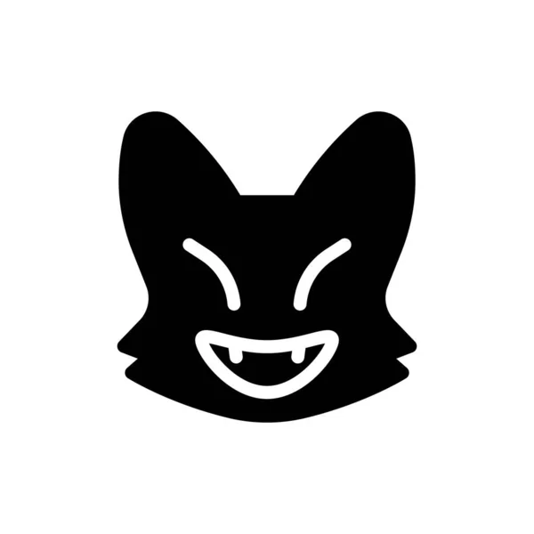 Cat Vector Illustration Transparent Background Premium Quality Symbols Glyphs Icon — 스톡 벡터