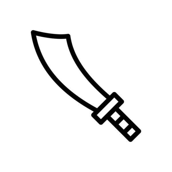 Espada Vector Ilustración Sobre Fondo Transparente Símbolos Calidad Premium Icono — Vector de stock