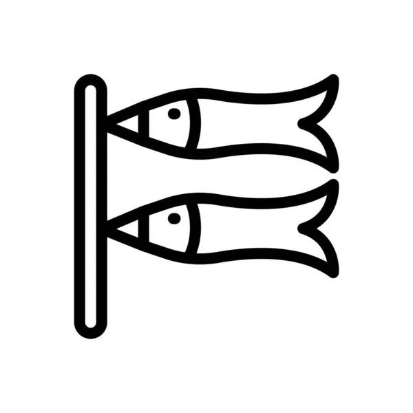 Rybí Vektorová Ilustrace Průhledném Pozadí Symboly Prvotřídní Kvality Ikona Tenké — Stockový vektor
