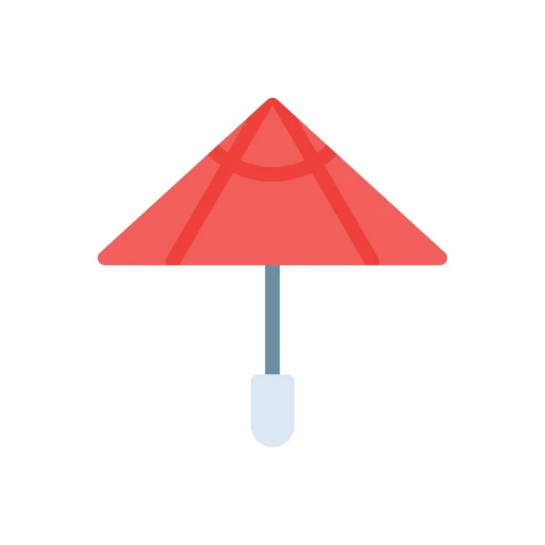 Şeffaf Bir Arkaplan Üzerinde Şemsiye Vektör Çizimi Konsept Grafik Tasarım — Stok Vektör