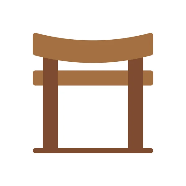 Shrine Vector Illustration Transparent Background Premium Quality Symbols Stroke Icon — 图库矢量图片