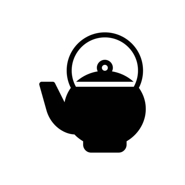 Чайник Векторні Ілюстрації Прозорому Фоні Символи Якості Премій Піктограма Гліфів — стоковий вектор