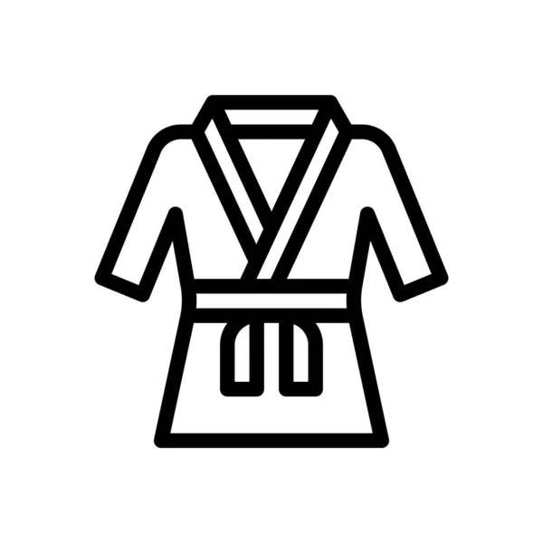 Karate Vector Illustration Transparent Background Premium Quality Symbols Thin Line — Stok Vektör