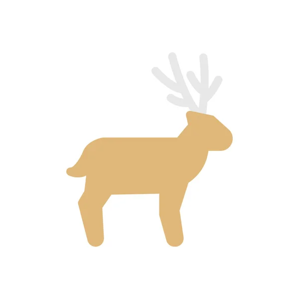 Reindeer Vector Illustration Transparent Background Premium Quality Symbols Stroke Icon — 스톡 벡터