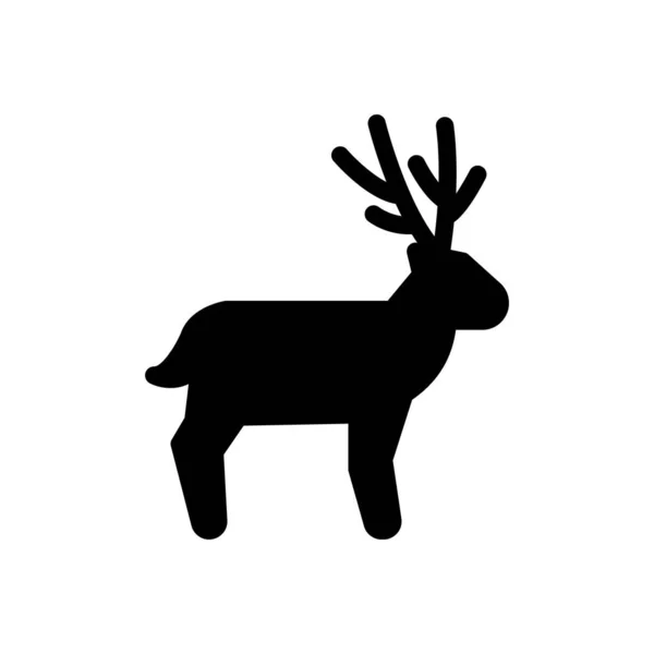 Reindeer Vector Illustration Transparent Background Premium Quality Symbols Glyphs Icon — Stock Vector