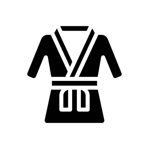 Karate Vector Illustration Transparent Background Premium Quality Symbols Glyphs Icon — Stok Vektör