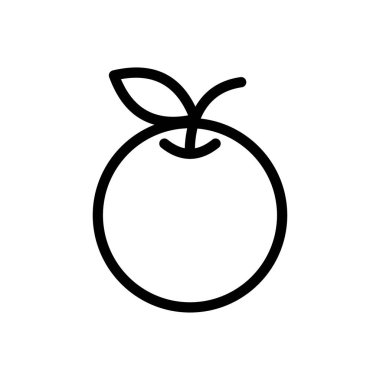 Şeffaf bir arkaplan üzerinde turuncu vektör çizimi. Konsept ve grafik tasarım için ince çizgi simgesi.. 