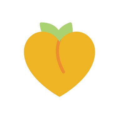 Şeffaf bir arkaplan üzerinde kayısı vektörü çizimi. Konsept ve grafik tasarımı için mükemmel kalite simgeleri.. 