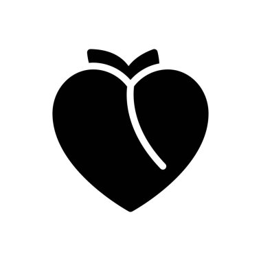 Şeffaf bir arkaplan üzerinde kayısı vektörü çizimi. Konsept ve grafik tasarımı için özel kalite semboller.. 