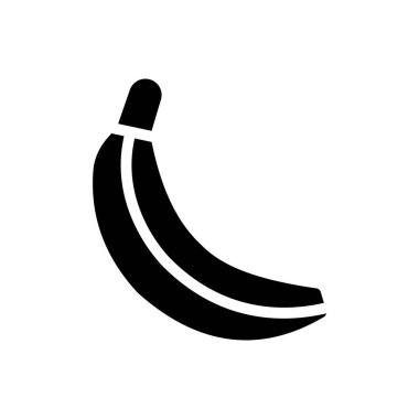 Saydam bir arkaplan üzerinde muz vektör çizimi. Konsept ve grafik tasarımı için mükemmel kalite semboller..