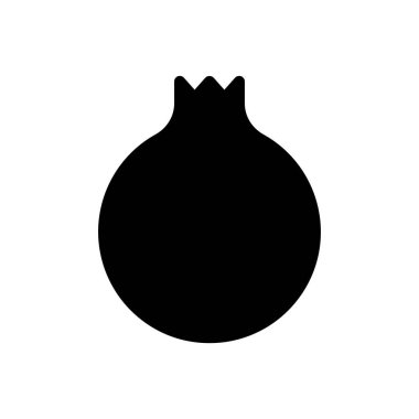 pomegranate vector illustration on a transparent background.Premium quality symbols.Glyphs icon for concept and graphic design.