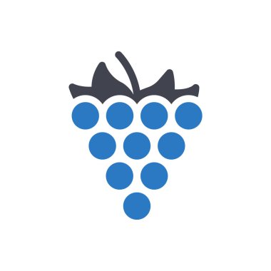 grapes vector illustration on a transparent background.Premium quality symbols.Glyphs icon for concept and graphic design.
