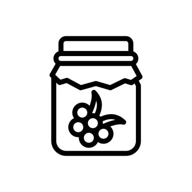 Şeffaf bir arkaplanda üzüm vektör illüstrasyonu. Konsept ve grafik tasarım için ince çizgi simgesi.. 