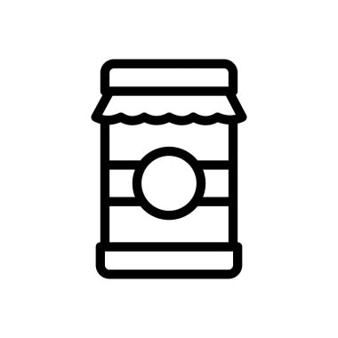 jar vector illustration on a transparent background.Premium quality symbols.Thin line icon for concept and graphic design. 