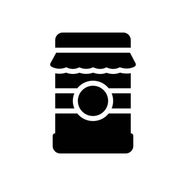 jar vector illustration on a transparent background.Premium quality symbols.Glyphs icon for concept and graphic design.