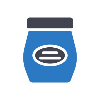 Şeffaf bir arkaplan üzerinde reçel vektör çizimi. Konsept ve grafik tasarımı için mükemmel kalite semboller.. 