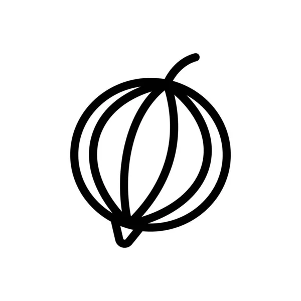 Gooseberries Vector Illustration Transparent Background Premium Quality Symbols Thin Line — Vetor de Stock