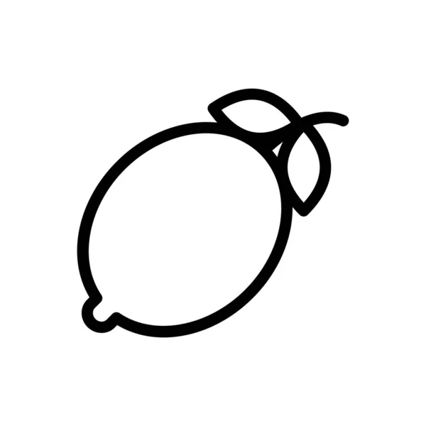 Лимонна Векторна Ілюстрація Прозорому Фоні Символи Якості Премій Піктограма Тонкої — стоковий вектор