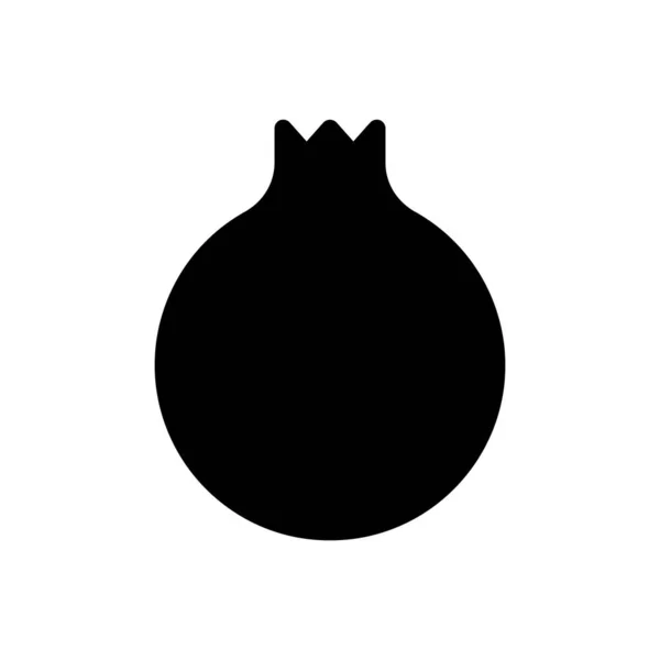 Pomegranate Vector Illustration Transparent Background Premium Quality Symbols Glyphs Icon — Vetor de Stock