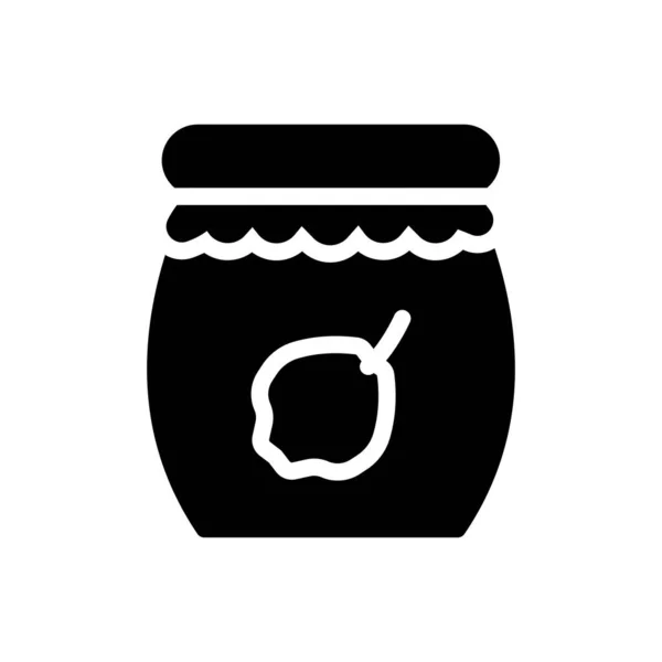 Jam Vector Illustration Transparent Background Premium Quality Symbols Glyphs Icon —  Vetores de Stock