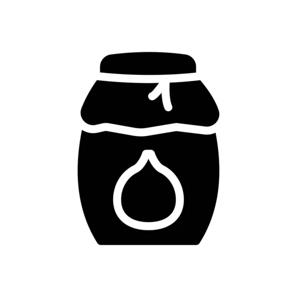 Fig Vector Illustration Transparent Background Premium Quality Symbols Glyphs Icon — Stockvektor