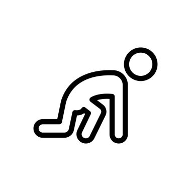 Şeffaf bir arkaplanda vektör çizimi çalıştırılıyor. Premium kalite simgeleri. Konsept ve grafik tasarım için ince çizgi simgesi. 