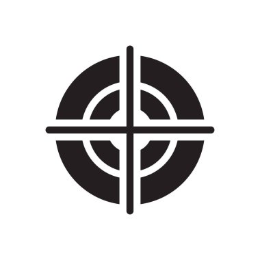 Şeffaf bir arkaplan üzerinde hedef vektör çizimi. Konsept ve grafik tasarımı için mükemmel kalite sembolleri..