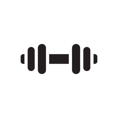 Şeffaf bir arkaplan üzerinde dambıl vektör çizimi. Konsept ve grafik tasarımı için mükemmel kalite semboller..