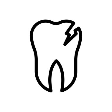 Şeffaf bir arkaplanda kırık vektör çizimi. Premium kalite sembolleri. Konsept ve grafik tasarım için ince çizgi simgesi.