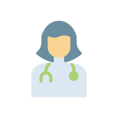 Şeffaf bir arkaplan üzerinde doktor vektör çizimi. Konsept ve grafik tasarımı için kaliteli semboller..