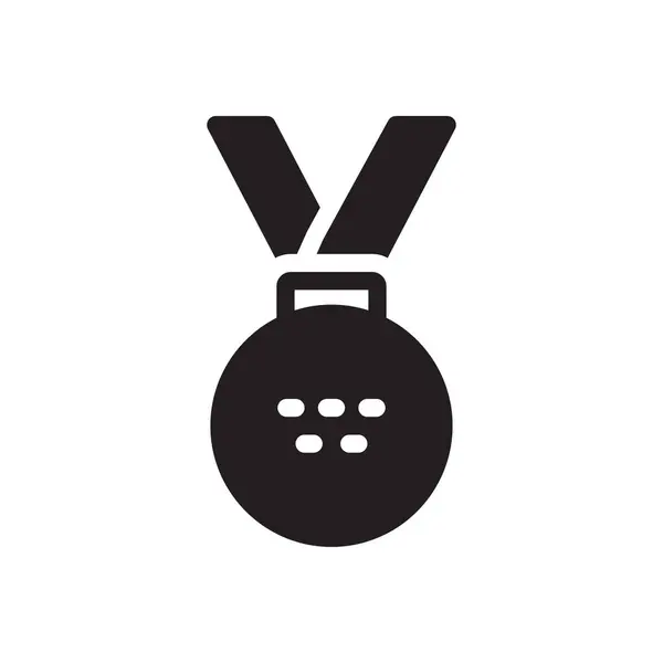 Medal Vector Illustration Transparent Background Premium Quality Symbols Glyphs Icon — Stock Vector