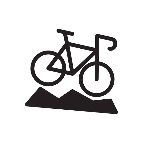 Cycling Vector Illustration Transparent Background Premium Quality Symbols Glyphs Icon — Vetor de Stock