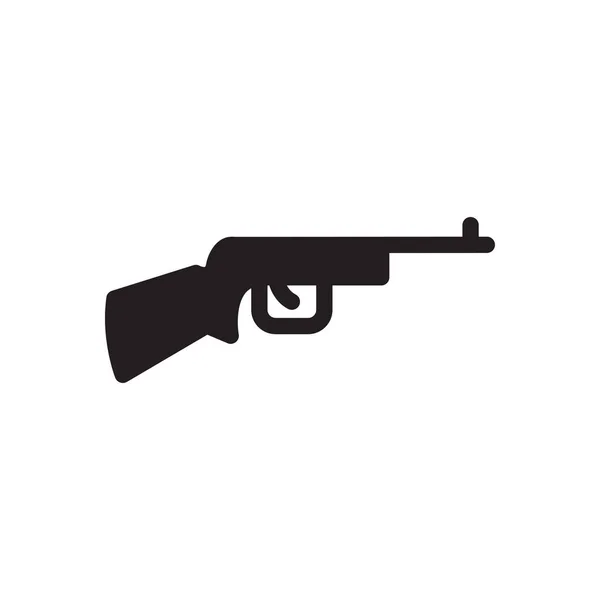 Pistola Vector Ilustración Sobre Fondo Transparente Símbolos Calidad Premium Glifos — Vector de stock