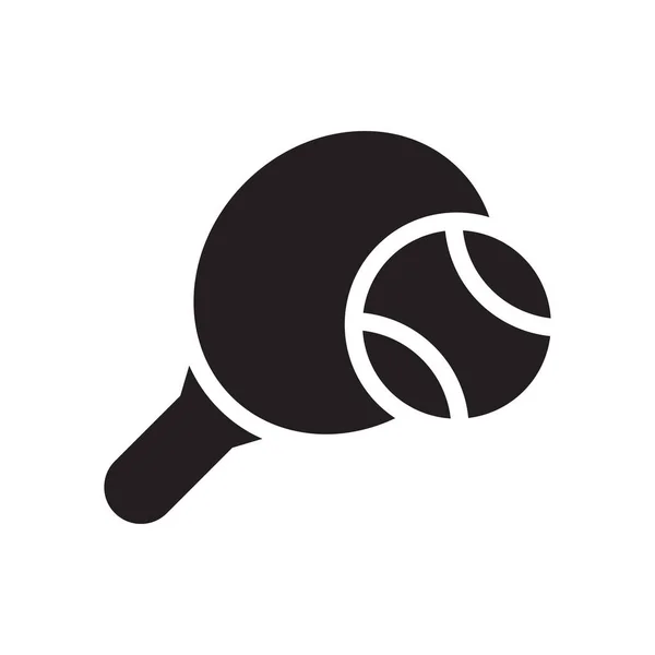 Tennis Vector Illustration Transparent Background Premium Quality Symbols Glyphs Icon — Stok Vektör