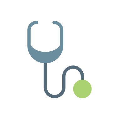 Saydam bir arkaplan üzerinde stetoskop vektör çizimi. Konsept ve grafik tasarımı için özel kalite simgeleri..