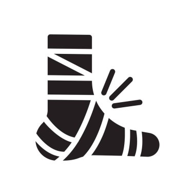 Saydam bir arkaplan üzerinde ayak vektör çizimi. Konsept ve grafik tasarım için mükemmel kalite semboller..