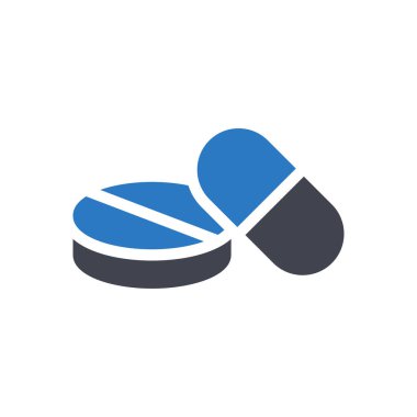 Şeffaf bir arkaplan üzerinde tıbbi vektör çizimi. Konsept ve grafik tasarım için özel kalite semboller..