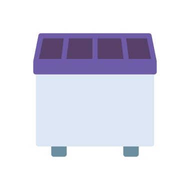 Saydam bir arkaplan üzerindeki çöp vektörü illüstrasyonu. Konsept ve grafik tasarımı için premium kalite simgeleri.. 